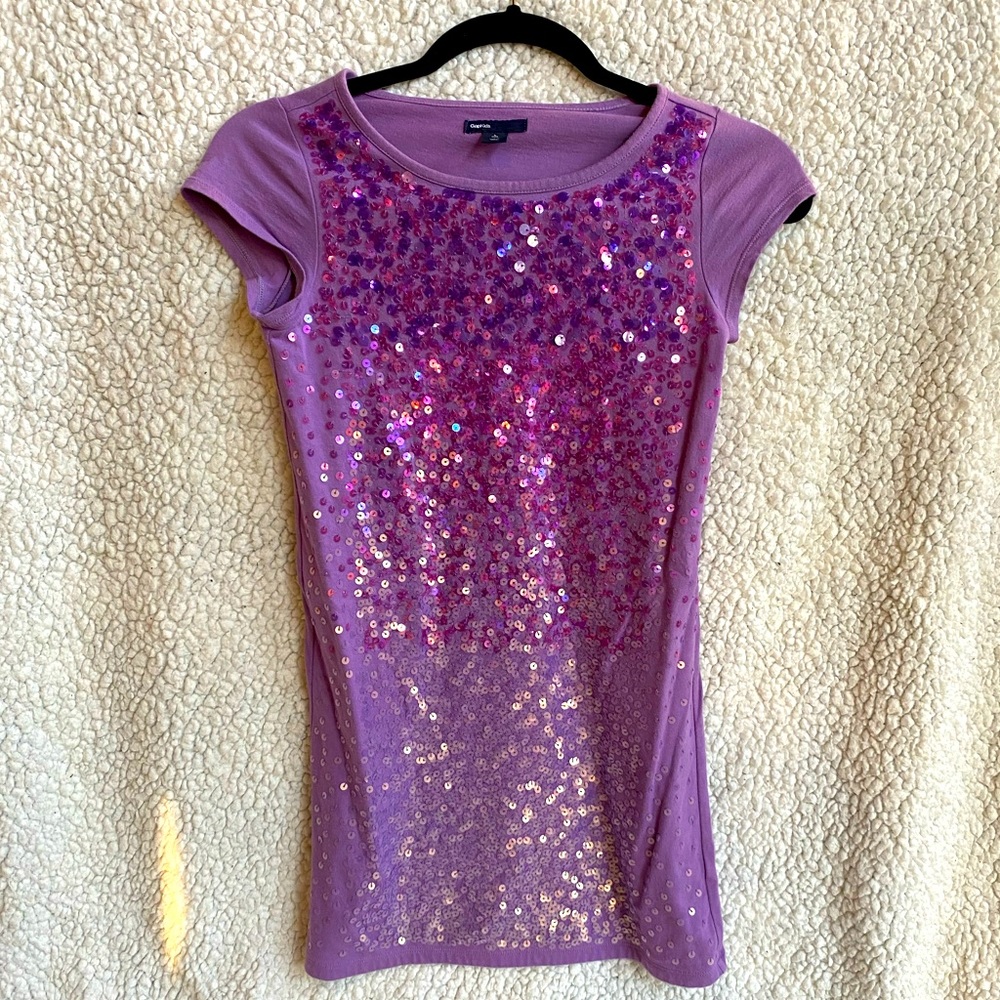 GapKids Sequin Tshirt Dress Girls Size L 10